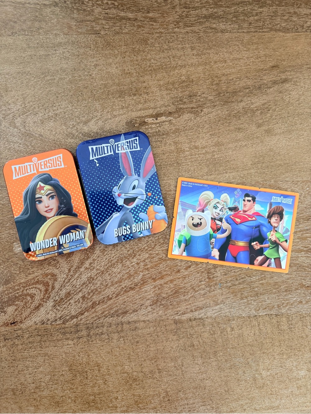 McDonald's MultiVersus Bugs Bunny Wonder Woman Tin Puzzle Happy Meal Toy 2024